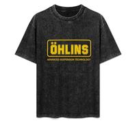 Ohlins Vintage Shock Suspension Mens T-Shirt Black Unisex Top Tee M
