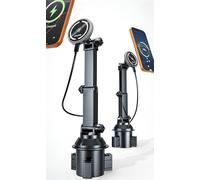 OHLPRO MagSafe - Supporto per tazza da auto con funzione di ricarica, ricarica rapida, 15 W, supporto magnetico compatibile con iPhone 17 16 15 serie, accessorio per viaggio