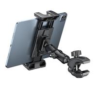 OHLPRO Supporto per tablet e microfono per iPad tapis roulant manubrio morsetto, supporto per Spin Bike Microfono Peloton passeggino bicicletta, adatto per iPad Pro 12,9 Air Mini, Galaxy Tab, iPhone