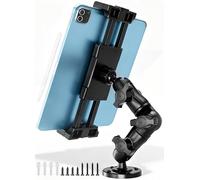 OHLPRO Supporto per tablet iPad per auto, base per trapano resistente, supporto per iPad per camion, compatibile con tablet da 7"-13", angolo regolabile, design robusto, ideale per parete, veicoli