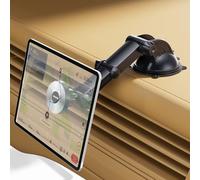 OHLPRO Supporto per tablet magnetico per auto, ventosa potente per cruscotto e parabrezza, braccio estensibile, rotazione a 360°, compatibile con iPad, Samsung, Android, iPhone e tablet da 7 a 11"