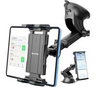OHLPRO Supporto Tablet Auto, Braccio Estensibile + Ventosa Lavabile Porta Tablet Regolabile Girevole a 360° Parabrezza e Cruscotto Compatibile con iPad iPhone Tutti Smartphone e Tablet da 5-13 Pollic