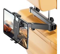 OHLPRO Supporto Tablet Auto Poggiatesta [46CM Estensibile Braccio Metallo] Pieghevole Porta Tablet Sedile d'Auto Bambin per iPad/per Sumsung Tab/eReader/Switch/Cellulare/Altri ecc di 5-13 Pollic