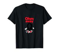 Ohm Away Divertente Elettricista Pun Omega Simbolo Design Maglietta