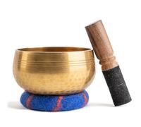Ohm Store Set di campane tibetane da 10,2 cm, per meditazione, realizzate a mano in Nepal per yoga, guarigione dei chakra, consapevolezza e sollievo dallo stress