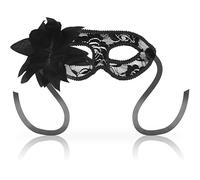 OHMAMA MASKS Antifaz con ENCAJES Y Flor - Negro