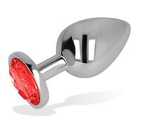 OHMAMA - PLUG ANAL CON CRISTAL ROJO 8 CM 8435565938499