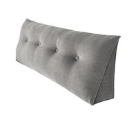 OHMG 120 cm Cuscino a cuneo triangolare per testiera del letto, cuscino di lettura, cuscino di sostegno lombare, schienale in vita, cuscino di posizionamento morbido, per divano, letto di giorno