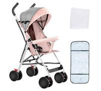 OHMG Passeggino, passeggino, passeggino ultra compatto, piccolo e leggero, facile da piegare in 1 secondo, passeggino urbano per neonati e bambini, spazioso con direzione comoda