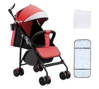 OHMG Passeggino, passeggino, passeggino ultra compatto, piccolo e leggero, facile da piegare in 1 secondo, passeggino urbano per neonati e bambini, spazioso con direzione comoda