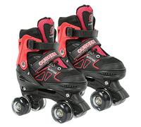 OHMG Pattini a rotelle regolabili per bambini, con 8 ruote di luce, 4 misure regolabili, miglior regalo per principianti, sport, ragazze e ragazzi, regalo di compleanno Natale, 3 - 8 anni