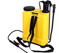 OHMG -Spruzzatore Posteriore da Giardino per Diserbante,Prodotti con Lancia e 2 Ugelli Spruzzatore Regolabili,16 litri Spruzzatore da Giardino,Backpack Sprayer,agricolo Posteriore (Giallo)