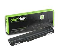 ohmHERO Batteria 5200mAh Reali 10,8V per Portatile ASUS 70NXM1B2200Z, 70-NXM1B2200Z, 90NYX1B1000Y, 90-NYX1B1000Y, A31B53, A31-B53, A31K42, A31-K42, A31K52, A31-K52, A32K42, A32-K42, A32K52, A32-K52