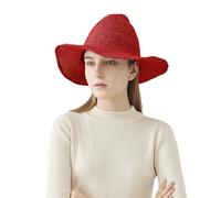 OhMill Cappello da strega unisex con pizzo affilato, berretto da strega, cappello per il tempo libero, in lana, per feste, cappelli da strega, costume da strega, accessori per Halloween, carnevale