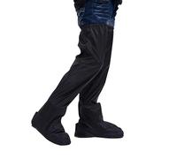 OhMill Copertura impermeabile per scarpe da ciclismo, sopra il ginocchio, gamba lunga, copertura per stivali da neve, per ciclismo, moto, bambini e adulti (XL)