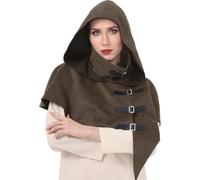 OhMill Mantello con cappuccio del monaco medievale