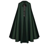 OhMill Mantello con Cappuccio Falciatrice Medievale Mantello Cosplay Halloween Mantelli Rinascimento Costume da scena per Halloween Bal Mascherato Carnevale 130CM
