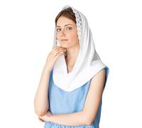 OhMill Mantilla in pizzo bianco velo da chiesa per donne cattoliche