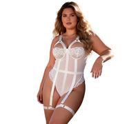 ohmydear Body in Pizzo Donna Sexy Trasparente