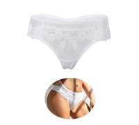 ohmydear Perizoma Donna Pizzo 1/2/3 Pezzi Mutande Donna Brasiliana Vita Bassa Tanga Sexy con Cotone Cavallo Slip Intimo Taglia Forti