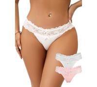 ohmydear Perizoma Donna Seducente 1/2/3 Pezzi Pack Tanga Sexy Hot Mutande Brasiliana Erotica Pizzo String Sexydonna Curvy Slip Vita Bassa Taglia Forti