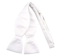 ohne Markenname Farfallino papillon 100% Seta da annodare - bianco + scatola con le istruzioni