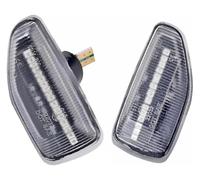 Ohocean Freccia Specchietto Per Sandero Per Stepway 2014-2020 LED Dynamic Side Marker Indicator Light Lamp Lamp Ambra 2 Pezzi(Dynamic Smoked)