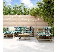 OHOOWOO Set Salotto da Giardino 7 pz in Legno Impregnato di Pino Set di mobili