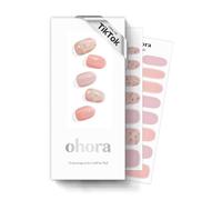 ohora N Lazy Sunday - Strisce per unghie in gel semi-catalizzato, 30 pezzi, per 2 cicli di unghie, compatibili con lampada UV, di qualità professionale, a lunga durata e facili da applicare, include 2