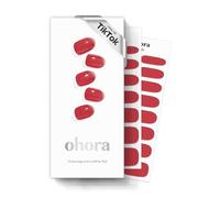 ohora Strisce per unghie in gel semiindurite (N Tint Brick) - Funziona con tutte le lampade per unghie, facile da applicare e rimuovere - Include 2 tamponi preparatori, lima per unghie e bastoncini di