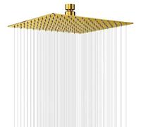 Ohotecy Soffione Doccia a Pioggia 30cm Quadrato Doccia Fisso in Acciaio inox 304 Silicone Anti-Blocco Soffione Doccia Doccia da Bagno Ultra Sottile Facile da Pulire e Installare