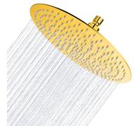 Ohotecy Soffione doccia a pioggia rotonda da 12 pollici in acciaio inox con ugelli anticalcare da 30 cm grande rotondo soffione a pioggia numero di ugelli: 144