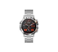 OHP K52 Smart Watch per uomo e donna, impermeabile, con cardiofrequenzimetro, smartwatch compatibile con telefoni iOS e Android, argento