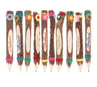 OHPHCALL 10 Matite in Legno Colorate per Disegno Ufficio e Scuola, Design Vintage Unico, Leggere e Decorative, Confezione da 10 Pezzi e Feste