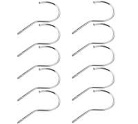 OHPHCALL 10 Pezzi Ganci a Vite per Grucce in Plastica Opaca, Ganci a Soffitto Multiuso da 10 Cm per Ufficio Domestico, Soluzione Salda per Appendiabiti Fai da Te e Organizzazione Spazi