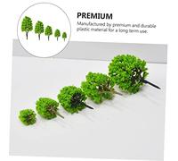 OHPHCALL 10 pezzi Miniature Modello Realistici per Diorama Decorazioni Plastiche Verdi in Dimensioni per Sabbia e Micro