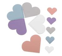 OHPHCALL 10 Pezzi Segnalibri Angolari Forma di Cuore in PU Proteggi Pagine Leggeri e Decorativi per Amanti della Lettura