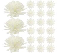 OHPHCALL 100 Pezzi Diffusore di Fiori in PE Bianco a Forma di Margherita Artificiale, Rilascio Profumo Piacevole, Accessori Pratici per Diffusori di Aromi in Casa e Ufficio