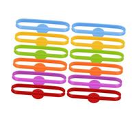 OHPHCALL 12 Pezzi Segna Bicchieri in Silicone Riutilizzabili Anelli per Calici Colorati Strumento Pratico per Riconoscere Bicchieri a Feste e Party Colore Casuale