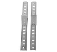 OHPHCALL 2 Pezzi Barre di Supporto per Ripiani Frigorifero in Acciaio Inossidabile 20cm con Ganci e Viti, Mensole Regolabili per Cucina e Frigorifero Argento