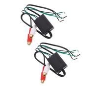 OHPHCALL 2 Pezzi Cavi Adattatori Altoparlanti per Auto Potenziometro Regolabile, Convertitore Audio Rca Femmina per Impianti Audio Veicolari e Domestici, Connettori Cablaggio Subwoofer