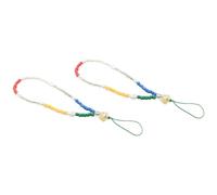 OHPHCALL 2 Pezzi Cordino Cellulare Polso Bohemia in Acrilico Anti-lost | Leggero e Pratico, per Mp3 Player e Chiavette Usb, per Viaggio e Outdoor