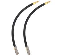 OHPHCALL 2 Pezzi Prolunga per Valvola Pneumatici per Motocicletta e Ruote, Tubo di Rame, Acciaio e Gomma, Portatile Connettore per Pompa Gonfiaggio