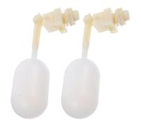 OHPHCALL 2 Pezzi Valvola Galleggiante Automatica per Abbeveratoio, Controllore Automatico del Livello Dell’acqua, Braccio Regolabile 1/2 Pollice, Plastica ABS PE Nr, Beige, per Bovini