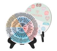 OHPHCALL 2pezzi Ruota Emozionale Con Supporto Decorazione Da Scrivania Per Ufficio e Casa Design Intricato e Sicura e Resistente Perfetta Per Benessere Psicologico e Arredamento Interni