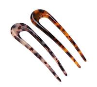 OHPHCALL 2pezzi U-shape Hair Pins Per Acconciature Eleganti Accessori Per Matrimonio e Speciali Colori Mistici e Tortoise