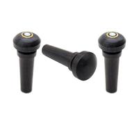 OHPHCALL 3 Pezzi Coda di Violino in Ebano Nero senza Occhio di Pesce, Accessori per Violino Caratteristiche Stabili e Design Classico Elegante