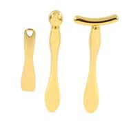 OHPHCALL 3pezzi Spoon Massaggio Occhi Applicatore Crema Viso Multifunzionale Strumento Pratico Per Cerchi Neri e Rughe Design Compatto Per Make-up e Skincare Chic Per Donne e Ragazze