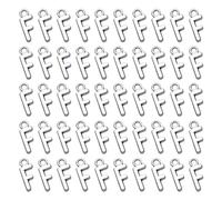 OHPHCALL 50pezzi Ciondoli Lettera Inglese Vintage in Lega Antica Per Gioielli Te Bracciali Collane Charm Pendenti Accessori Creativi