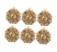 OHPHCALL 6pezzi Charm Pendenti Yin Yang Ottimo Per Regali e Decorazioni Chiavi Ciondolo Esoterico Pratico e Leggero Di Ciondoli Per Amici e Parentela